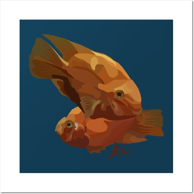 Exotic Goldfish Wall Art by BattleBirdProductions